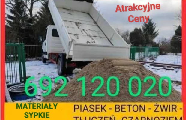 Żwir kruszywa kamień piasek Łańcut tel 692120020 - Zdjęcie 1