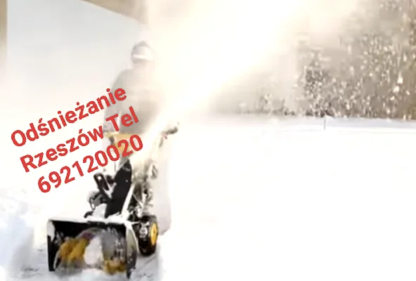 Odśnieżanie chodniki podwórka posesję Głogów Małopolski tel 692120020 - Zdjęcie 1