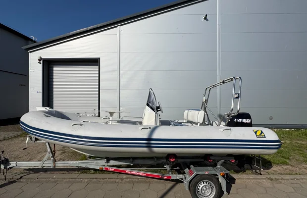 RIB Zodiac 550, Evinrude 90 + przyczepa - Zdjęcie 2