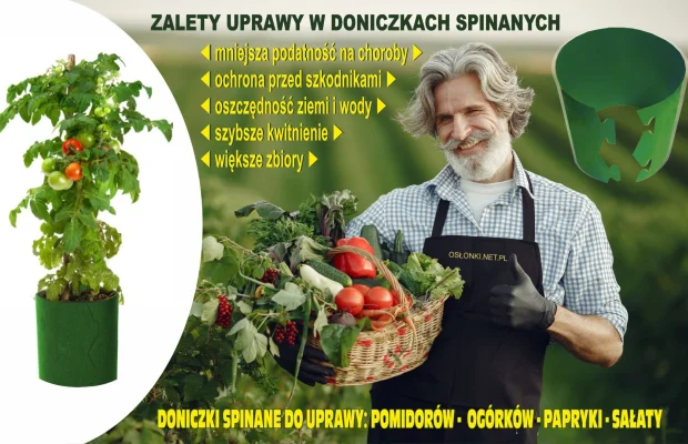 Doniczki spinane do uprawy warzyw w ogrodzie - Zdjęcie 1
