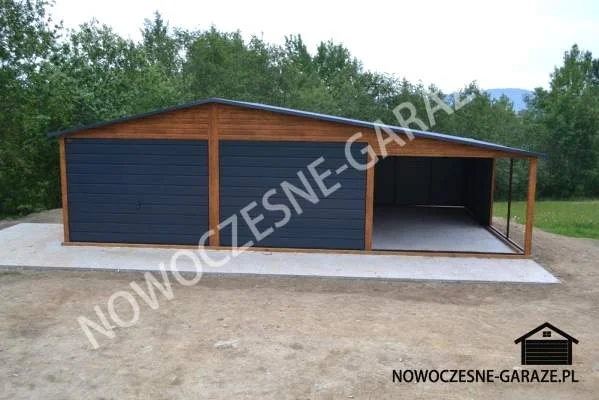Garaż blaszany 6x5 konstrukcja profil ocynk - Zdjęcie 2