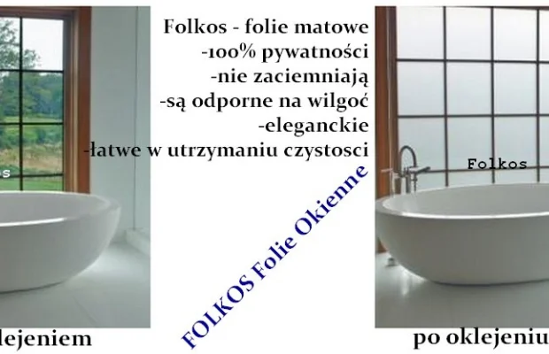 Folie prywatyzujące do łazienki - folie 100% prywatności -nie zaciemniają pomieszczeń - folie na okna w łazience - Zdjęcie 5
