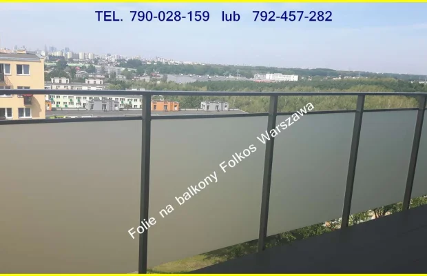 Oklejamy balkony Warszawa Żoliborz- folie na BALKON - Zdjęcie 3