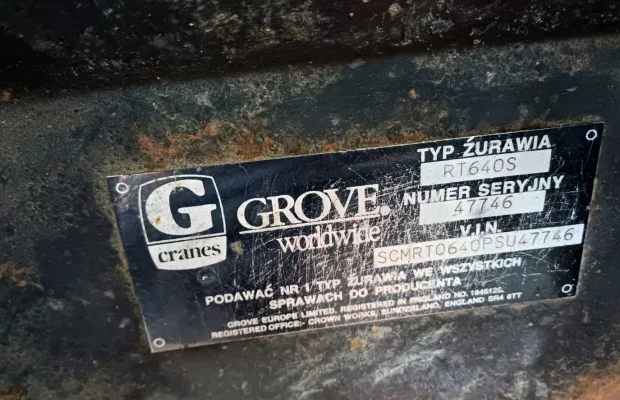 Używany Żuraw samojezdny Grove RT 640S - 33 ton - Zdjęcie 5