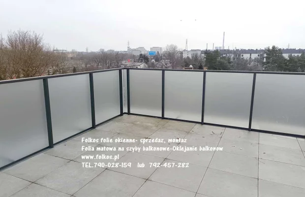 Oklejamy balkony Warszawa Żoliborz- folie na BALKON - Zdjęcie 2