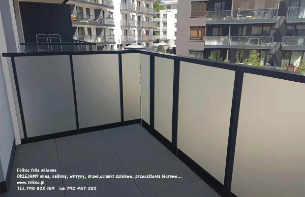 Oklejamy balkony Warszawa Żoliborz- folie na BALKON - Zdjęcie 1