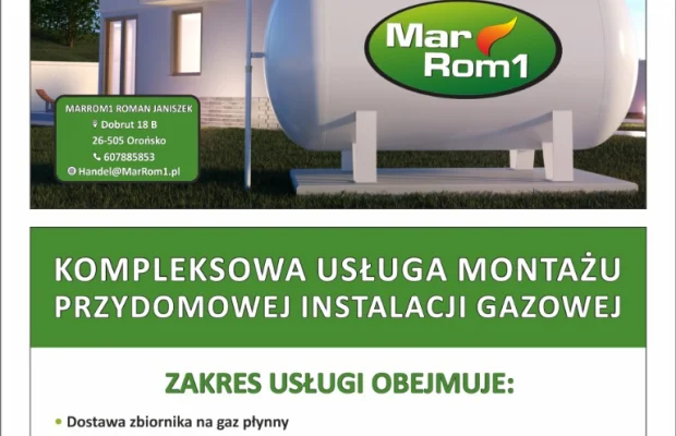 Montaż przydomowych zbiorników gazowych LPG - Zdjęcie 1