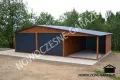 Garaż blaszany 6x5 konstrukcja profil ocynk - 1