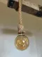 Stylowa lampa wisząca w klimacie loft / rustykalnym, lampa z belki z okuciem metalowym - 2