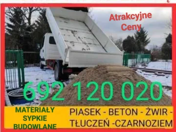 Żwir kruszywa kamień piasek Łańcut tel 692120020