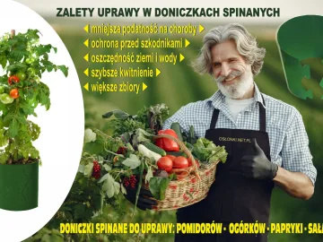 Doniczki spinane do uprawy warzyw w ogrodzie