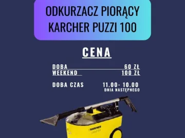 Wypożyczę , wynajme odkurzacz piorący Karcher