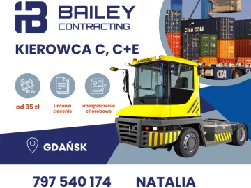 Kierowca Ciągnika w Porcie Gdańsk kat. C, C+E