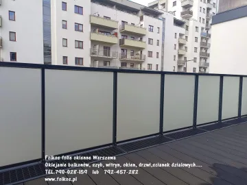 Folie na balkony Warszawa Wola- Odolany-Oklejamy balkony