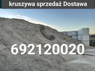 Piasek budowlany płukany kopany Rzeszów tel 692120020