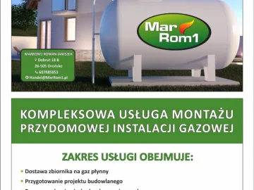 Montaż przydomowych zbiorników gazowych LPG