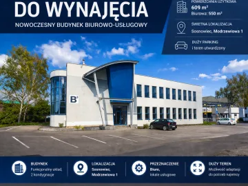 Do wynajęcia biurowiec – Sosnowiec, ul. Modrzewiowa 1