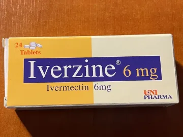 Iverzine, Iwermektyna, Ivermectin 24 tabletki po 6 mg